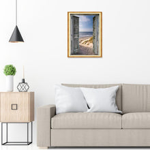 Charger l&#39;image dans la galerie, Salle vue sur la mer - diamant rond complet - 30x40cm
