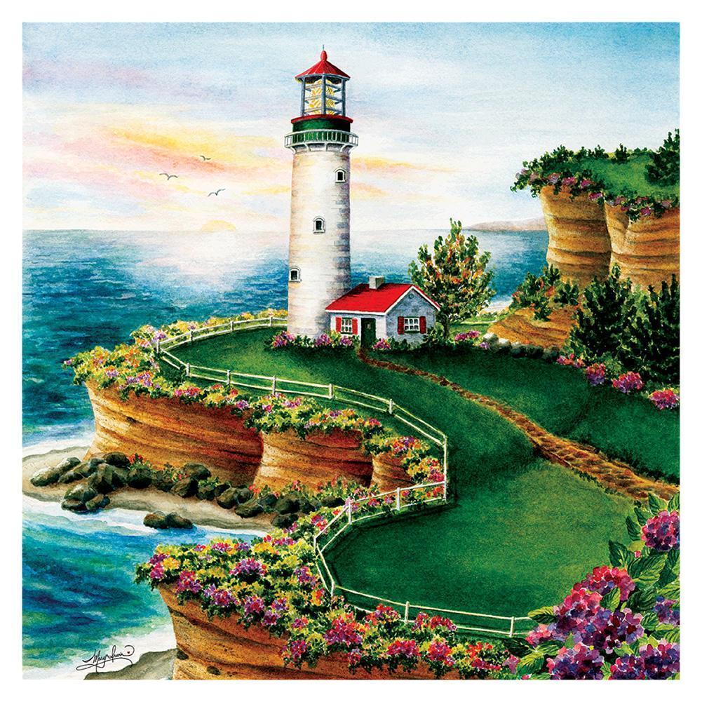 Paysage - peinture diamant pleine - 30x30cm