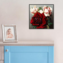 Charger l&#39;image dans la galerie, Fleur de rose - peinture complète de diamant - 30x30cm
