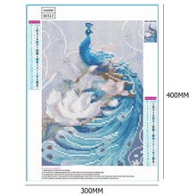 Charger l&#39;image dans la galerie, Peafowl fantaisie - peinture complète de diamant - 40x30cm
