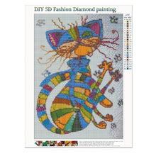 Charger l&#39;image dans la galerie, Chat - peinture en diamant complet - 30x40cm
