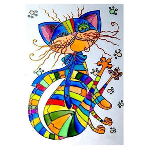 Chat - peinture en diamant complet - 30x40cm