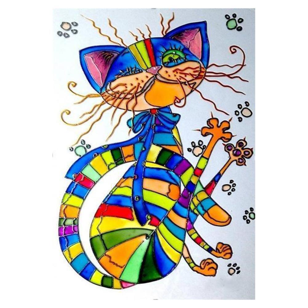 Chat - peinture en diamant complet - 30x40cm