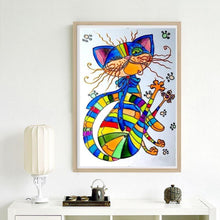 Charger l&#39;image dans la galerie, Chat - peinture en diamant complet - 30x40cm
