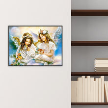 Charger l&#39;image dans la galerie, Angel girl - diamant rond complet - 40x30cm
