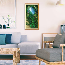 Charger l&#39;image dans la galerie, Paon - diamant rond complet - 50x95cm
