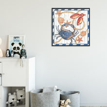 Charger l&#39;image dans la galerie, Poisson de crabe - peinture complète de diamant - 30x30cm
