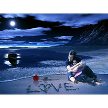 Charger l&#39;image dans la galerie, Amoureux de la Saint-Valentin - diamant rond complet - 40x30cm
