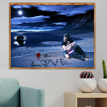 Charger l&#39;image dans la galerie, Amoureux de la Saint-Valentin - diamant rond complet - 40x30cm
