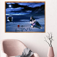 Charger l&#39;image dans la galerie, Amoureux de la Saint-Valentin - diamant rond complet - 40x30cm
