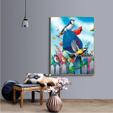 Charger l&#39;image dans la galerie, Perroquets - peinture en diamant complet - 40x30cm
