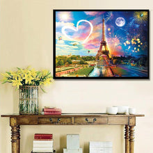 Charger l&#39;image dans la galerie, Tour Eiffel - diamant rond complet - 40x30cm
