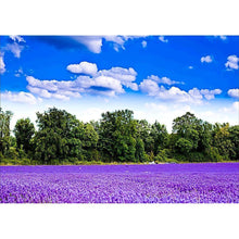 Charger l&#39;image dans la galerie, Fleurs violettes - diamant rond complet - 40x30cm
