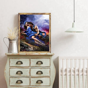 Amoureux sexy - peinture en diamant complet - 40x30cm