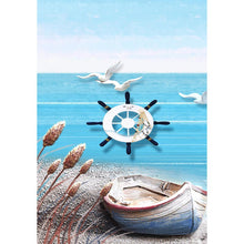 Charger l&#39;image dans la galerie, Vue sur la plage - peinture en diamant complet - 40x30cm
