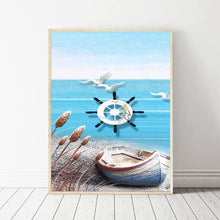 Charger l&#39;image dans la galerie, Vue sur la plage - peinture en diamant complet - 40x30cm
