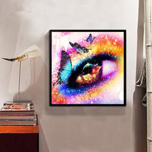 Charger l&#39;image dans la galerie, Fantasy eye - peinture en diamant complet - 30x30cm
