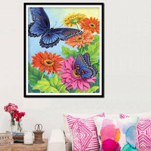 Charger l&#39;image dans la galerie, Papillon - diamant rond complet - 30x40cm
