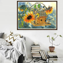 Charger l&#39;image dans la galerie, Tournesol - diamant rond complet - 25x30cm
