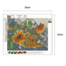Charger l&#39;image dans la galerie, Tournesol - diamant rond complet - 25x30cm
