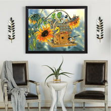 Charger l&#39;image dans la galerie, Tournesol - diamant rond complet - 25x30cm
