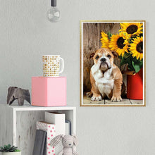Charger l&#39;image dans la galerie, Chien - diamant rond complet - 30x40cm
