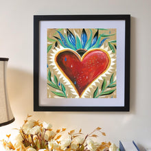 Charger l&#39;image dans la galerie, Coeur - diamant rond complet - 30x30cm
