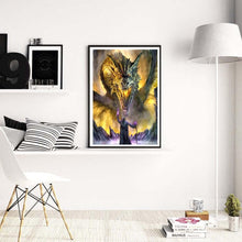 Charger l&#39;image dans la galerie, Dragon - peinture diamant - 40x30cm
