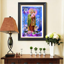 Charger l&#39;image dans la galerie, Religion de Pâques - diamant rond complet - 40x30cm
