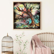 Charger l&#39;image dans la galerie, Arbre - diamant rond complet - 35x35cm
