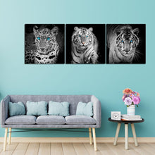 Charger l&#39;image dans la galerie, 3pcs/animaux ensemble - peinture en diamant carré complet - 80x30cm
