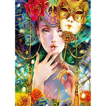 Charger l&#39;image dans la galerie, Belle femme - diamant rond complet - 30x40cm
