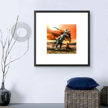 Charger l&#39;image dans la galerie, Dinosaure - diamant rond complet - 30x30cm
