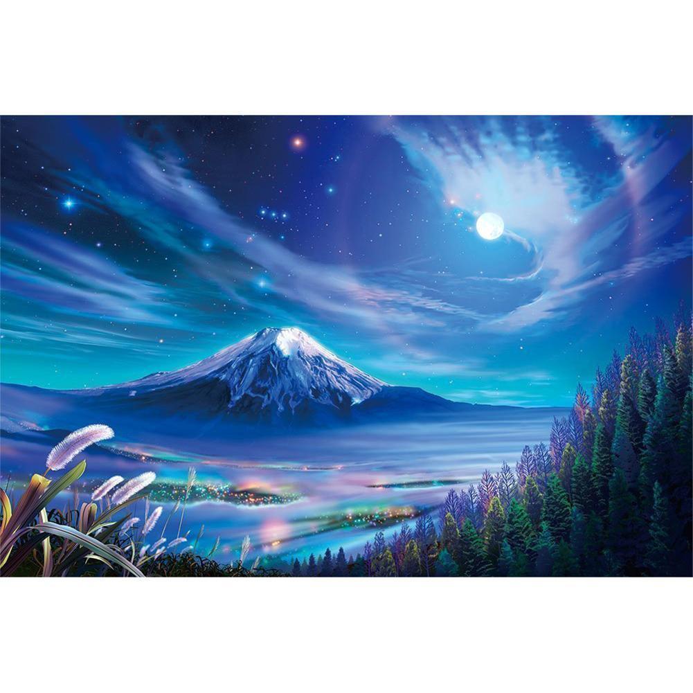 Ciel étoilé - diamant rond complet - 40x30cm