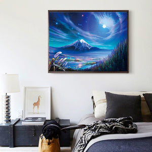 Ciel étoilé - diamant rond complet - 40x30cm