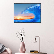 Charger l&#39;image dans la galerie, Wave - peinture diamant pleine - 40x30cm
