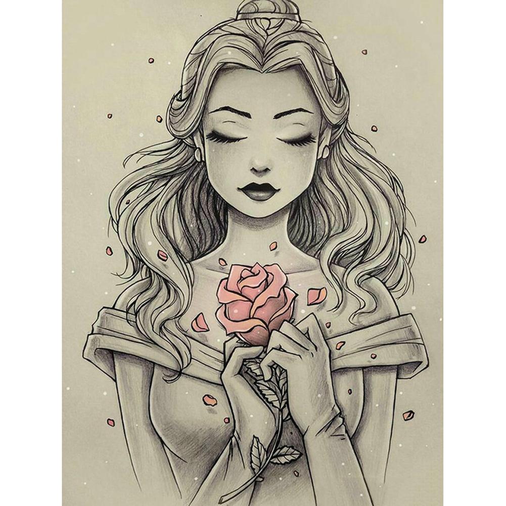 Beauté - peinture en diamant complet - 40x30cm