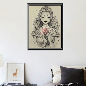 Beauté - peinture en diamant complet - 40x30cm