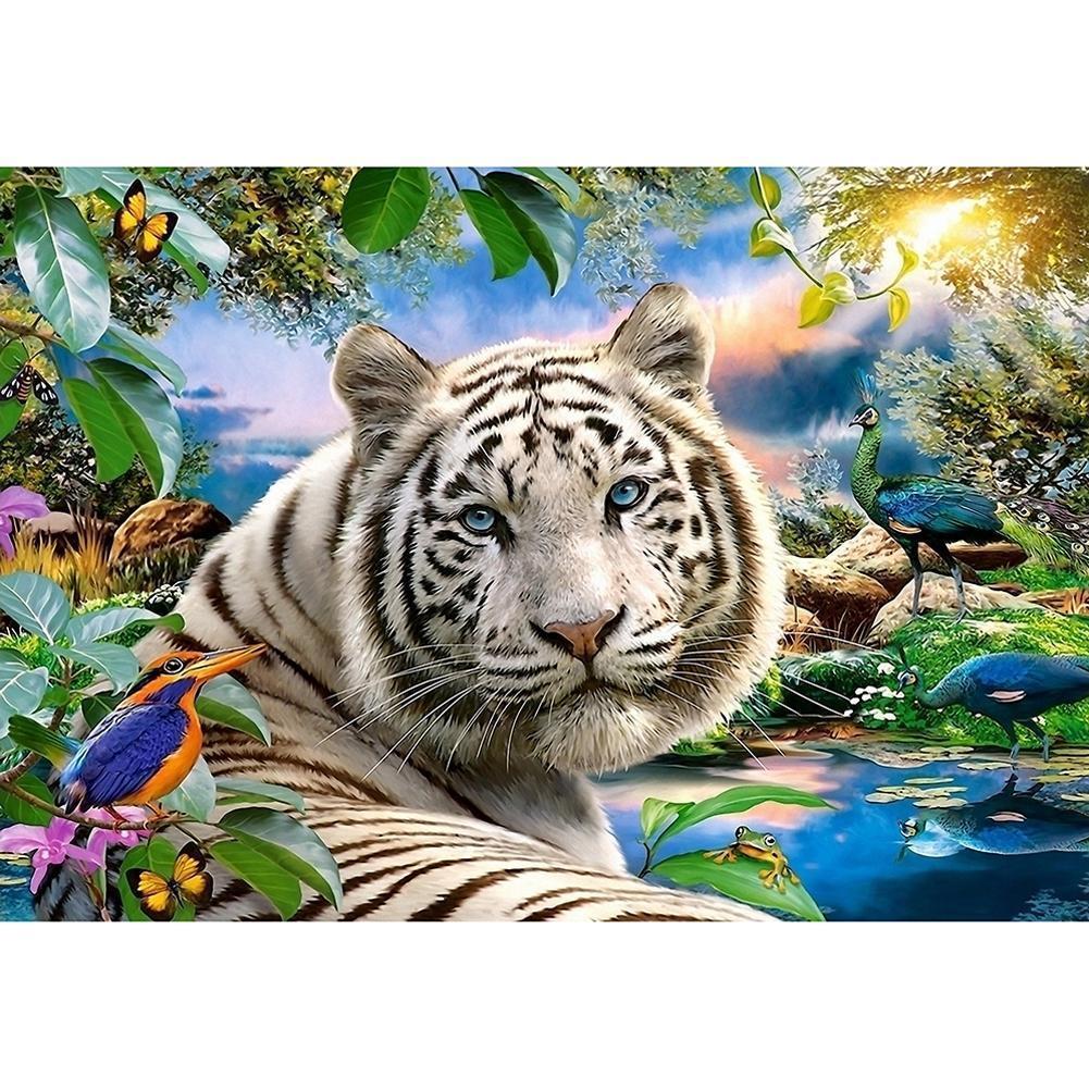 Animals world - peinture diamant pleine - 40x30cm