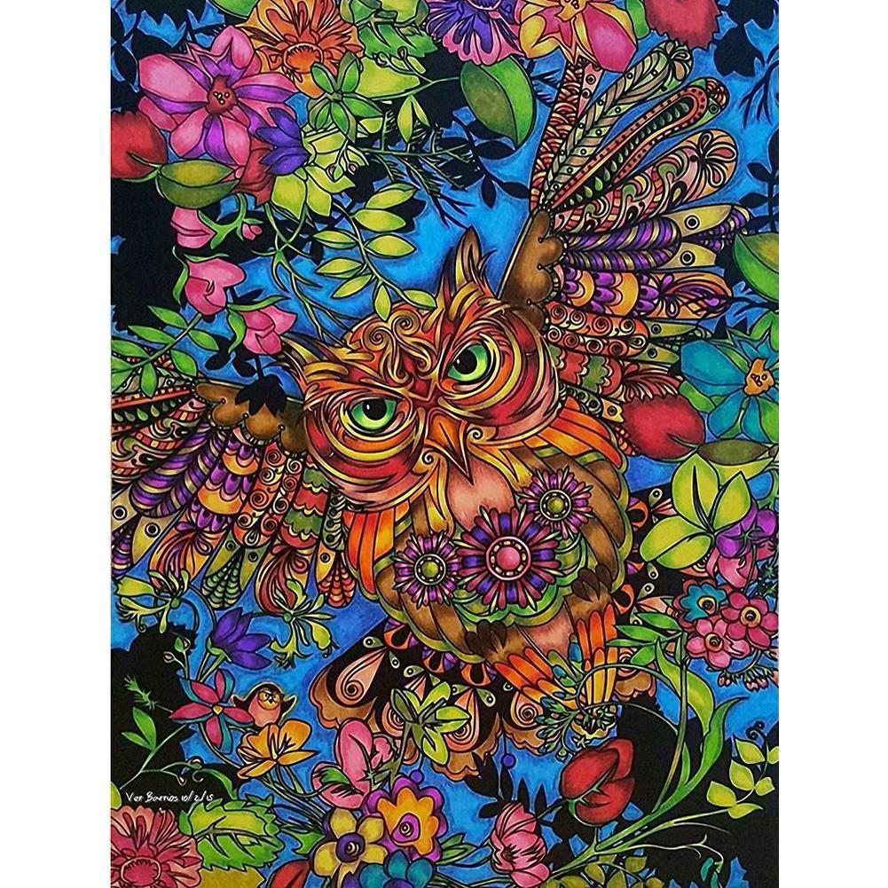 Animal - diamant rond complet - 40x30cm