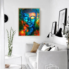 Charger l&#39;image dans la galerie, Bouddha rétro - diamant rond complet - 40x30cm
