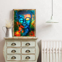 Charger l&#39;image dans la galerie, Bouddha rétro - diamant rond complet - 40x30cm
