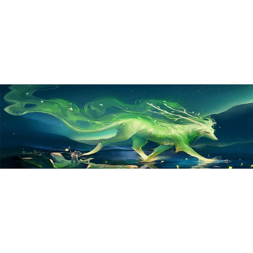 Nouveauté verte - peinture complète en diamant - 80x30cm