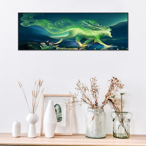 Nouveauté verte - peinture complète en diamant - 80x30cm