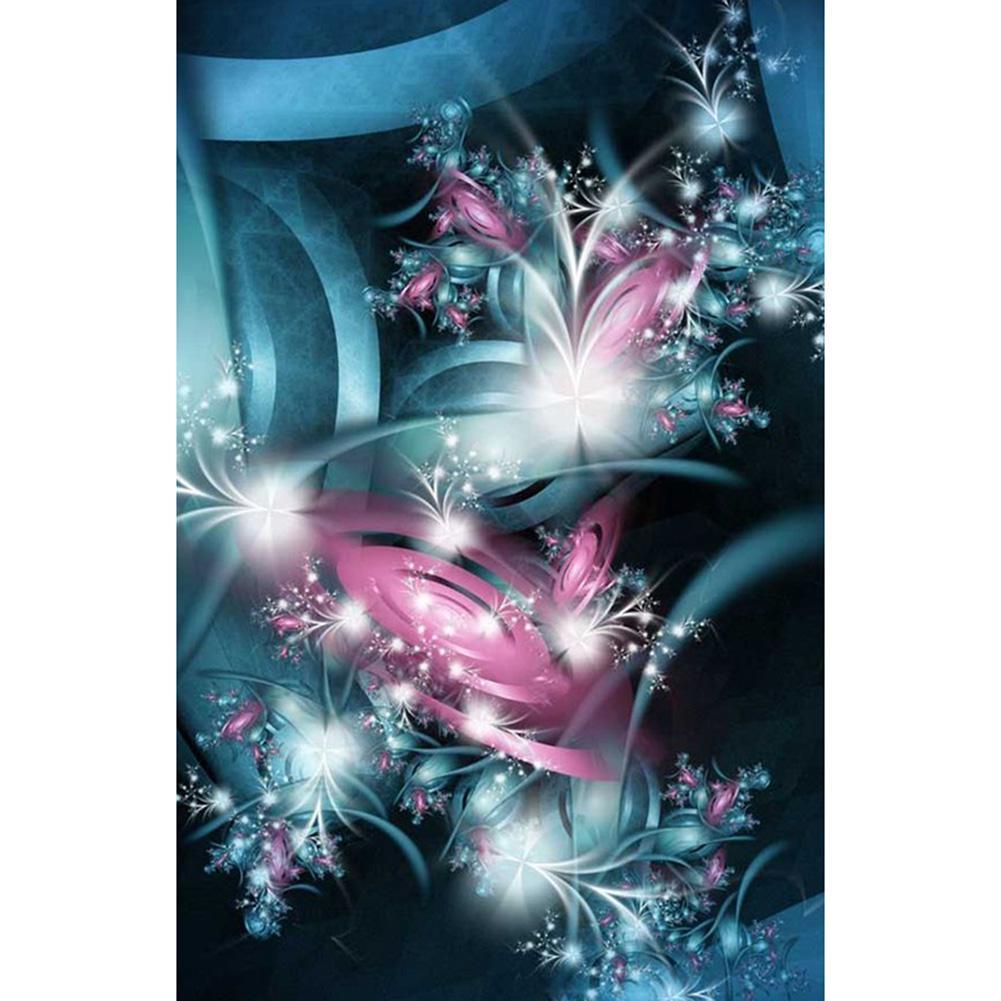 Fleur - diamant rond complet - 40x30cm