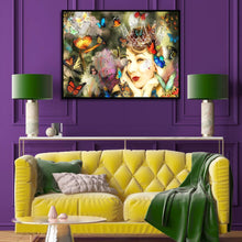 Charger l&#39;image dans la galerie, Beauté papillon - diamant rond complet - 40x30cm
