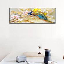 Charger l&#39;image dans la galerie, Peafowl jaune - peinture complète de diamant - 80x30cm
