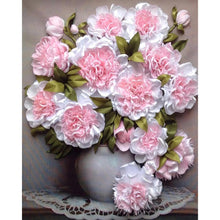 Charger l&#39;image dans la galerie, Fleur - diamant rond complet - 30x40cm
