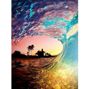 Fantasy sea - diamant rond complet - 40x30cm