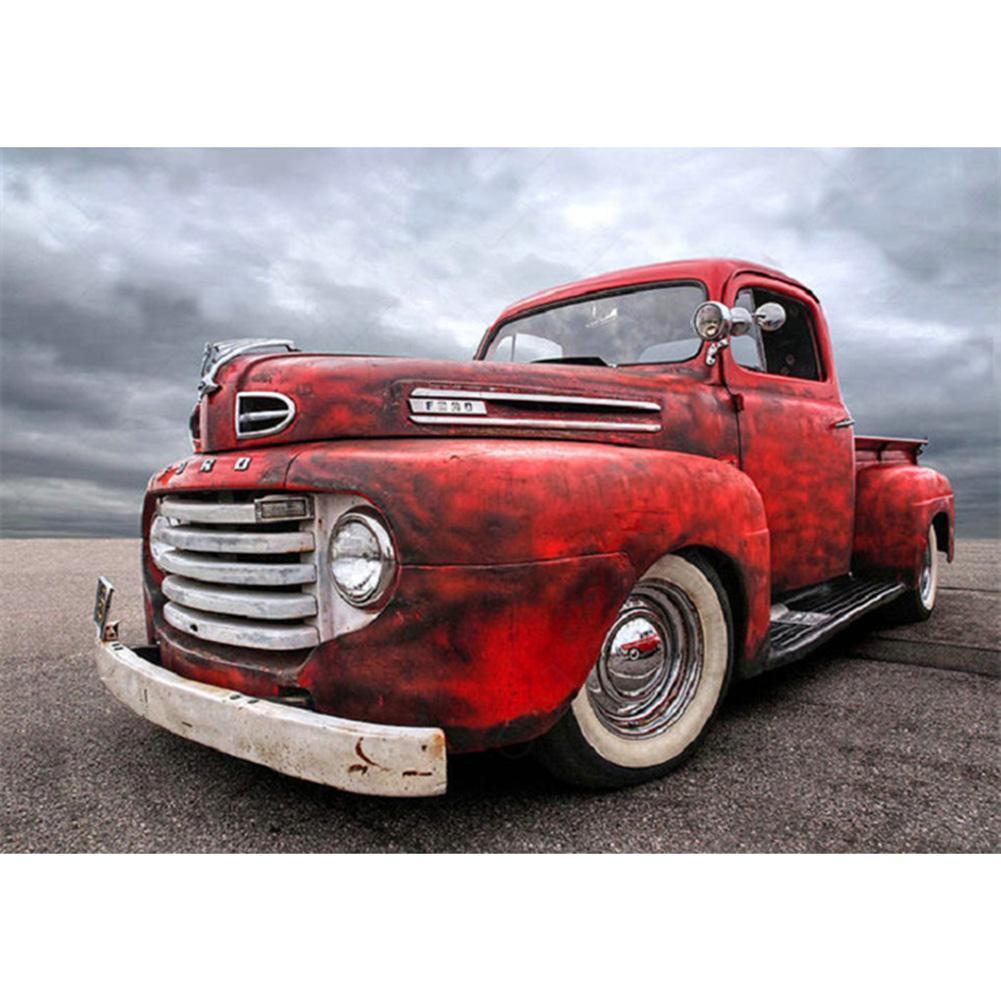 Voiture - diamant rond complet - 30x40cm